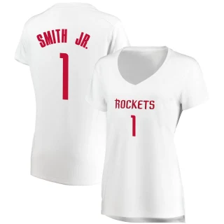 Women's Jabari Smith Jr. Houston Rockets White Fast Break Jersey - Association Edition