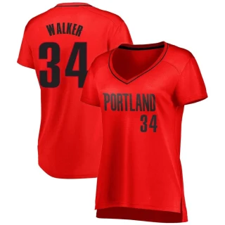 Women's Jabari Walker Portland Trail Blazers Red Fast Break Jersey - Statement Edition