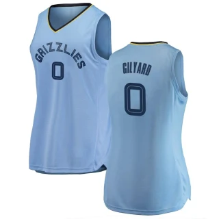 Women's Jacob Gilyard Memphis Grizzlies Light Blue Swingman 2018/19 Jersey - Statement Edition
