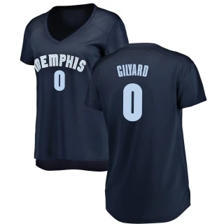 Women's Jacob Gilyard Memphis Grizzlies Navy Fast Break Jersey - Icon Edition