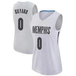 Women's Jacob Gilyard Memphis Grizzlies White Swingman Jersey - City Edition