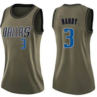 Women's Jaden Hardy Dallas Mavericks Green Swingman Salute to Service Jersey