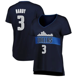 Women's Jaden Hardy Dallas Mavericks Navy Fast Break Jersey - Statement Edition