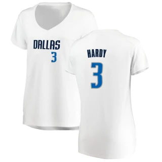 Women's Jaden Hardy Dallas Mavericks White Fast Break Jersey - Association Edition