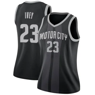 Women's Jaden Ivey Detroit Pistons Black Swingman 2018/19 Jersey - City Edition