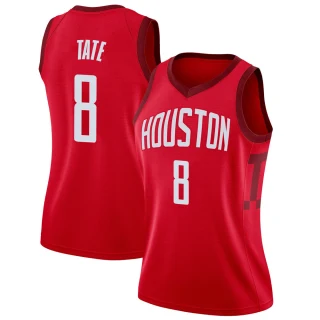Women's Jae'Sean Tate Houston Rockets Red Swingman 2018/19 Jersey - Earned Edition