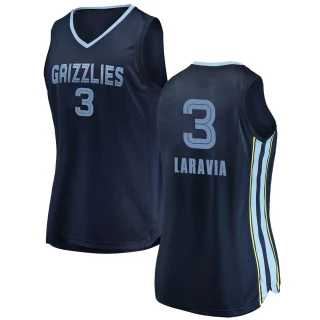 Women's Jake LaRavia Memphis Grizzlies Navy Swingman 2018/19 Jersey - Icon Edition