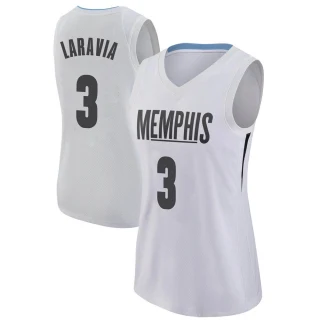 Women's Jake LaRavia Memphis Grizzlies White Swingman Jersey - City Edition