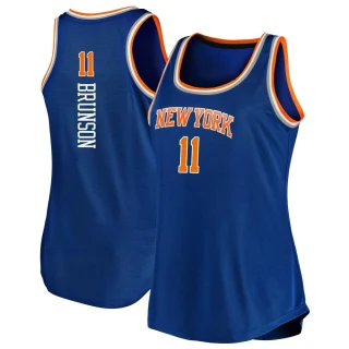 Women's Jalen Brunson New York Knicks Blue Fast Break 2019/20 Tank Jersey - Icon Edition