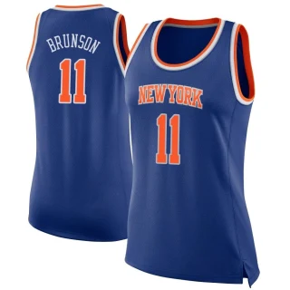 Women's Jalen Brunson New York Knicks Blue Swingman Jersey - Icon Edition
