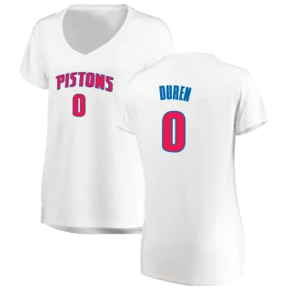 Women's Jalen Duren Detroit Pistons White Fast Break Jersey - Association Edition