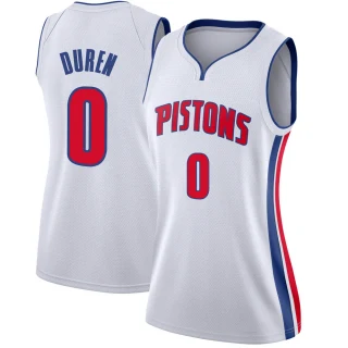 Women's Jalen Duren Detroit Pistons White Swingman Jersey - Association Edition