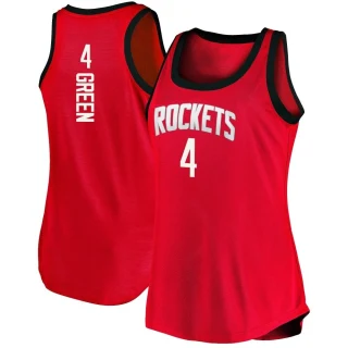 Women's Jalen Green Houston Rockets Green Fast Break Red 2020/21 Tank Jersey - Icon Edition