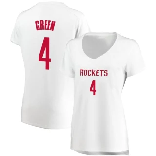 Women's Jalen Green Houston Rockets White Fast Break Jersey - Association Edition