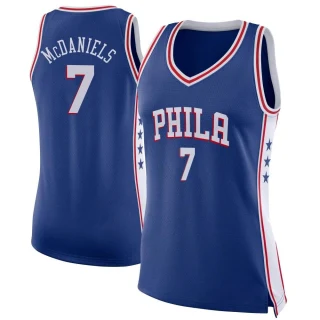 Women's Jalen McDaniels Philadelphia 76ers Blue Swingman Jersey - Icon Edition