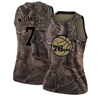 Women's Jalen McDaniels Philadelphia 76ers Camo Swingman Realtree Collection Jersey