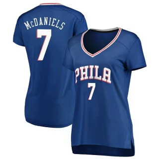Women's Jalen McDaniels Philadelphia 76ers Royal Fast Break Jersey - Icon Edition