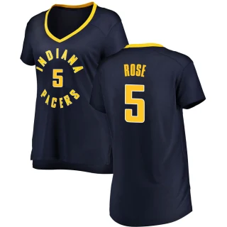 Women's Jalen Rose Indiana Pacers Navy Fast Break Jersey - Icon Edition