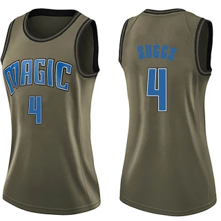 Women's Jalen Suggs Orlando Magic Green Swingman Salute to Service Jersey