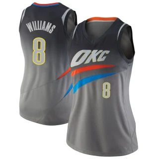Women's Jalen Williams Oklahoma City Thunder Gray Swingman Jersey - City Edition
