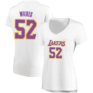 Women's Jamaal Wilkes Los Angeles Lakers White Fast Break Jersey - Association Edition