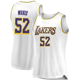 Women's Jamaal Wilkes Los Angeles Lakers White Swingman 2018/19 Jersey - Association Edition