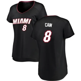 Women's Jamal Cain Miami Heat Black Fast Break Jersey - Icon Edition