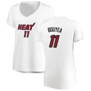 Women's Jamaree Bouyea Miami Heat White Fast Break Jersey - Association Edition