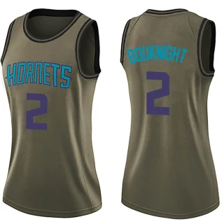 Women's James Bouknight Charlotte Hornets Green Swingman Salute to Service Jersey