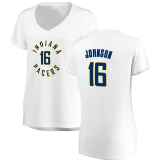 Women's James Johnson Indiana Pacers White Fast Break Jersey - Association Edition