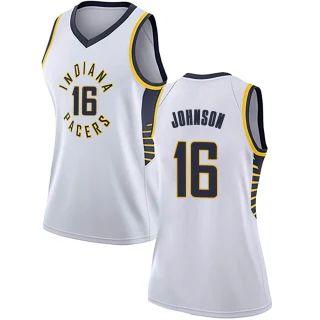 Women's James Johnson Indiana Pacers White Swingman Jersey - Association Edition