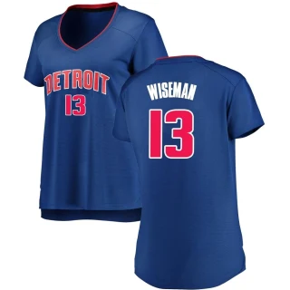 Women's James Wiseman Detroit Pistons Royal Fast Break Jersey - Icon Edition