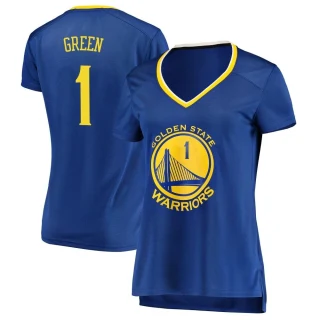 Women's JaMychal Green Golden State Warriors Gold Fast Break Royal Jersey - Icon Edition