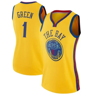 Women's JaMychal Green Golden State Warriors Gold Swingman Jersey - City Edition