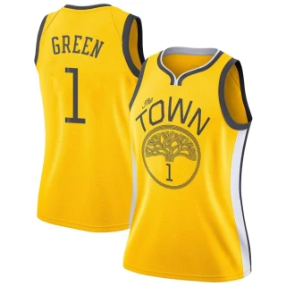 Women's JaMychal Green Golden State Warriors Gold Swingman Yellow 2018/19 Jersey - Earned Edition