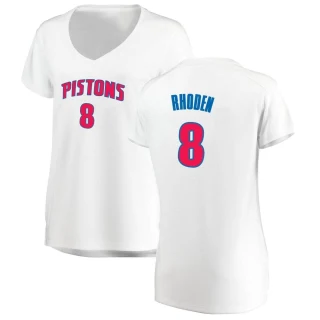 Women's Jared Rhoden Detroit Pistons White Fast Break Jersey - Association Edition