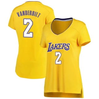 Women's Jarred Vanderbilt Los Angeles Lakers Gold Fast Break Jersey - Icon Edition