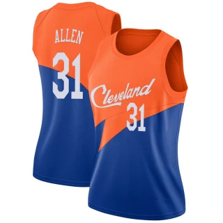 Women's Jarrett Allen Cleveland Cavaliers Blue Swingman 2018/19 Jersey - City Edition