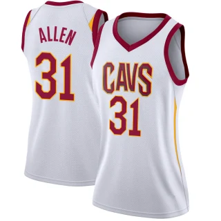 Women's Jarrett Allen Cleveland Cavaliers White Swingman Jersey - Association Edition