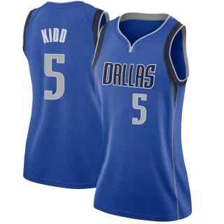 Women's Jason Kidd Dallas Mavericks Royal Swingman Jersey - Icon Edition