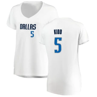 Women's Jason Kidd Dallas Mavericks White Fast Break Jersey - Association Edition
