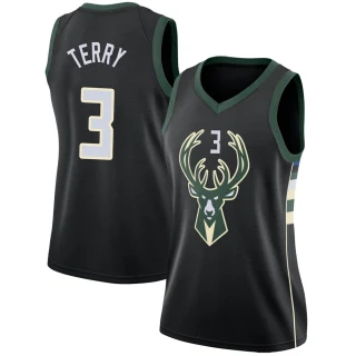 Women's Jason Terry Milwaukee Bucks Black Swingman Jersey - Statement Edition
