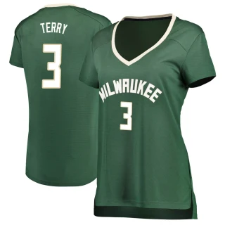 Women's Jason Terry Milwaukee Bucks Green Fast Break Jersey - Icon Edition