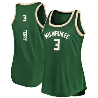 Women's Jason Terry Milwaukee Bucks Green Fast Break Tank Jersey - Icon Edition