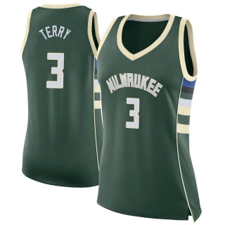 Women's Jason Terry Milwaukee Bucks Green Swingman Jersey - Icon Edition