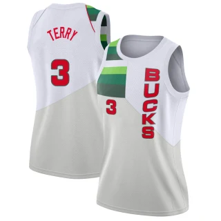 Women's Jason Terry Milwaukee Bucks White Swingman 2018/19 Jersey - Earned Edition