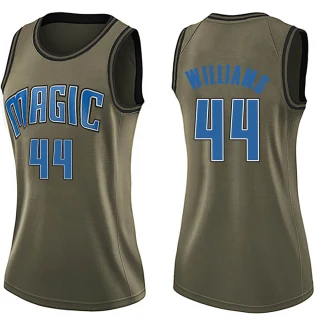 Women's Jason Williams Orlando Magic Green Swingman Salute to Service Jersey
