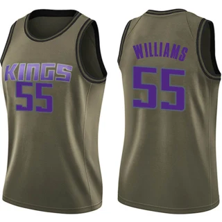 Women's Jason Williams Sacramento Kings Green Swingman Salute to Service Jersey
