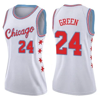 Women's Javonte Green Chicago Bulls White Swingman Jersey - City Edition