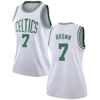 Women's Jaylen Brown Boston Celtics White Swingman Jersey - Association Edition